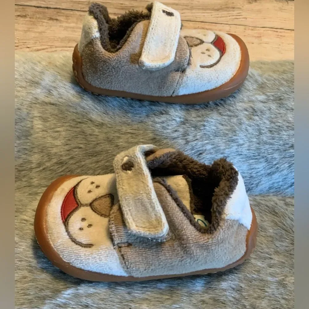 Kids Dog Face Slipper Shoes Size 3
